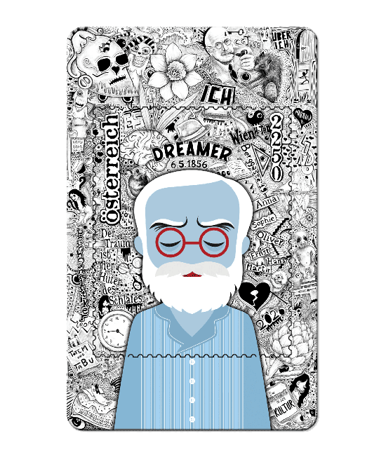 2026 - Crypto Stamp x Hackatao PSYCHE Sigmund Freud - Der Träumende