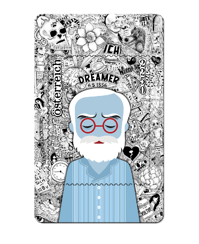 2026 - Crypto Stamp x Hackatao PSYCHE Sigmund Freud - Der Träumende