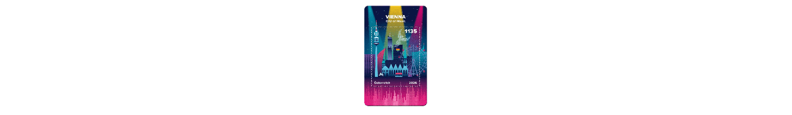 2026 - Crypto stamp „Vienna – City of Music“